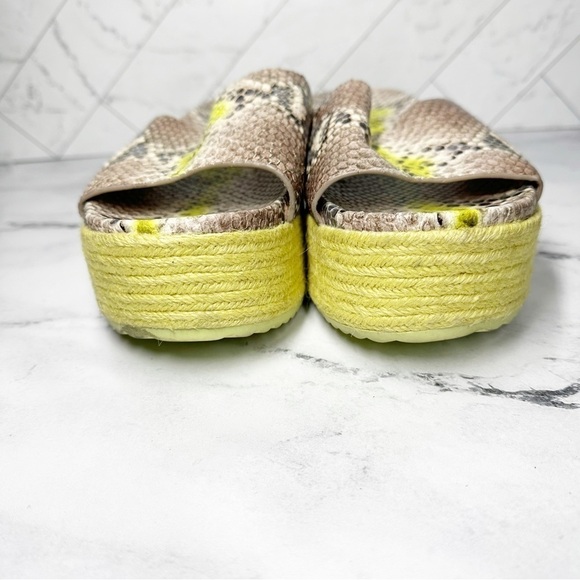 Kate Spade Zia Platform Leather Espadrille Snake Print Size 9 B - Picture 5 of 13